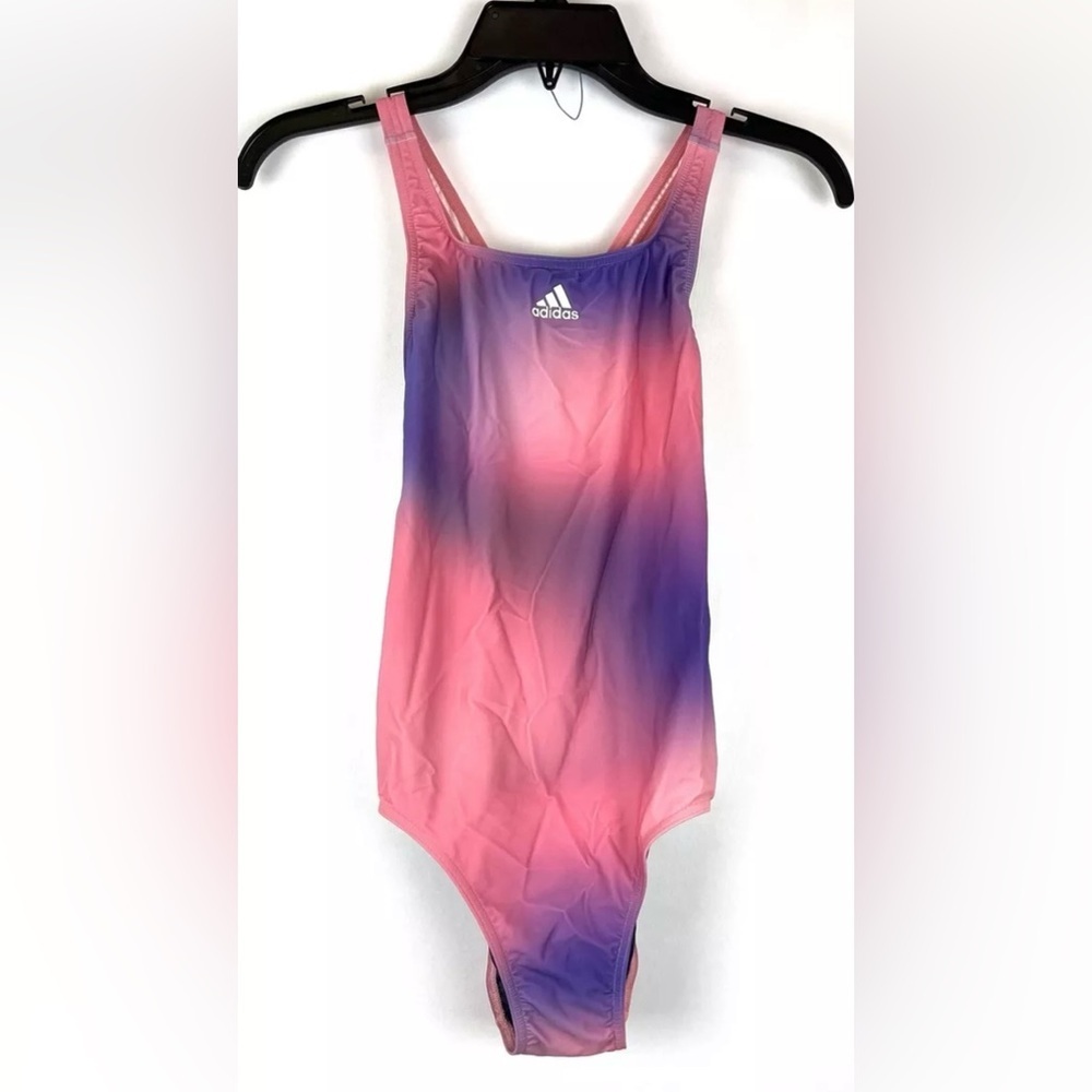 Adidas Women’s Pink/Purple One Piece Swimsuit Size 6